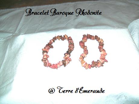 Bracelet baroque Rhodonite