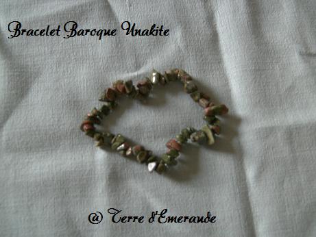 bracelet baroque Unakite