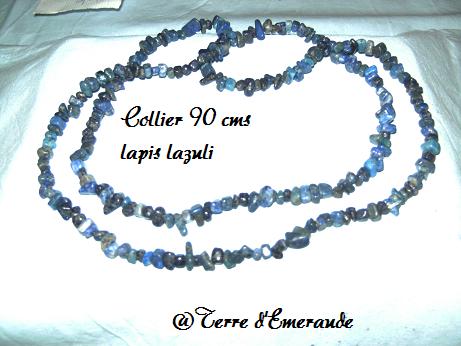 collier baroque lapis lazuli 90 cms